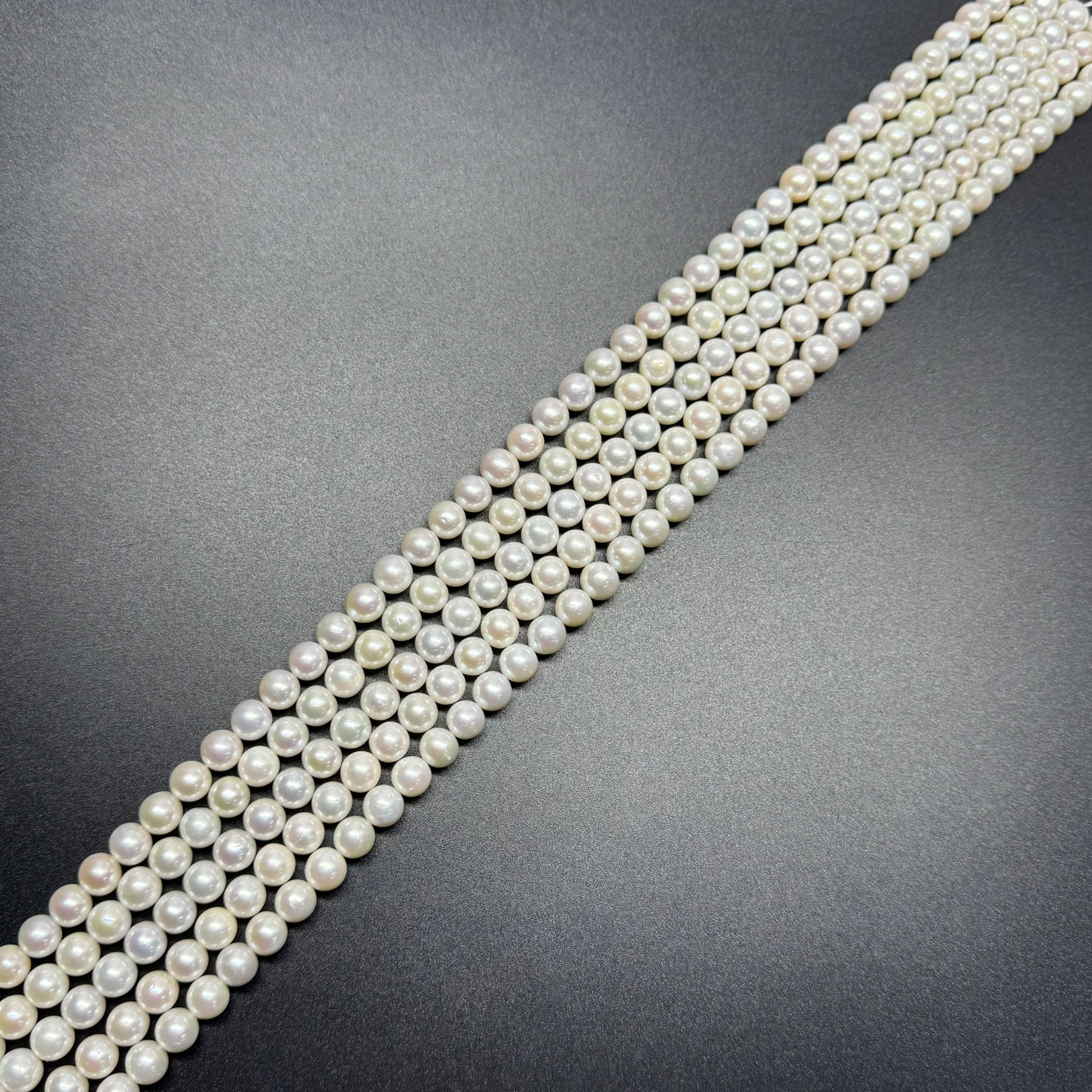 White Freshwater Cultured Pearl - (AAAA Quality)