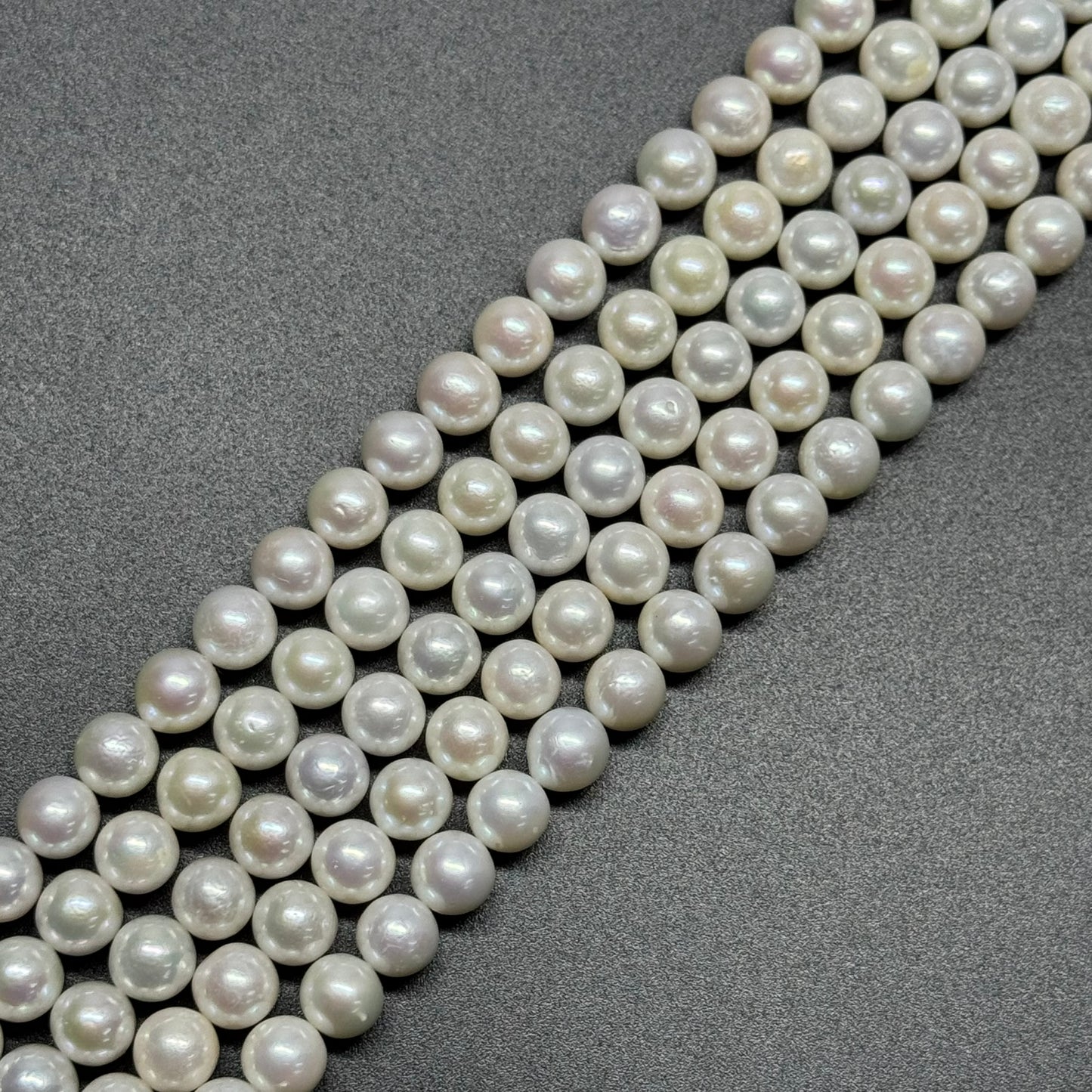 White Freshwater Cultured Pearl - (AAAA Quality)