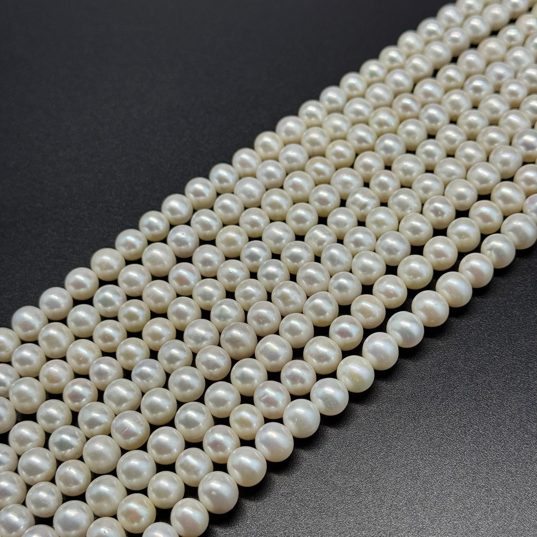 White Freshwater Cultured Pearl - (AA Quality)