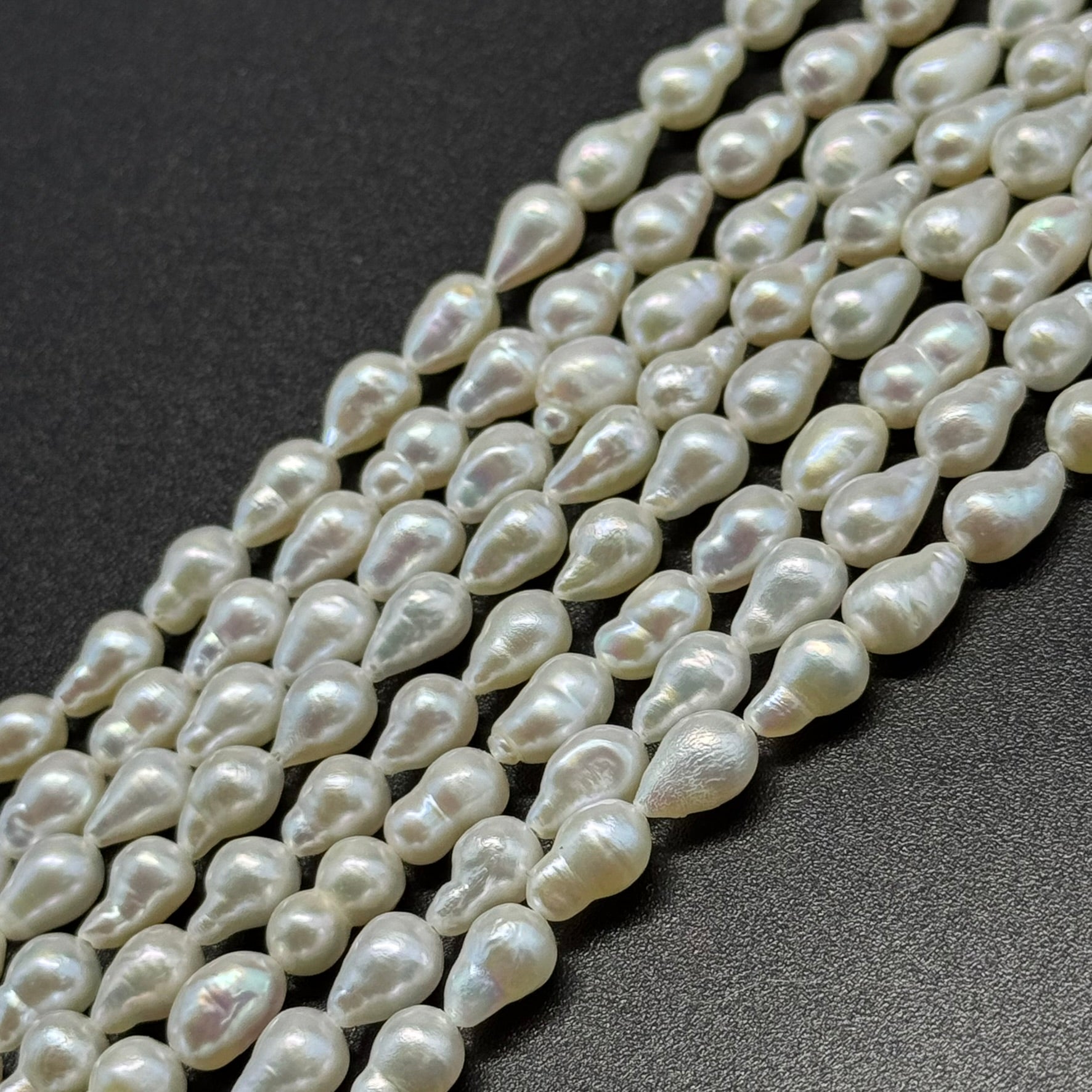 White Freshwater Cultured Pear Shaped Pearl - (AA Quality)