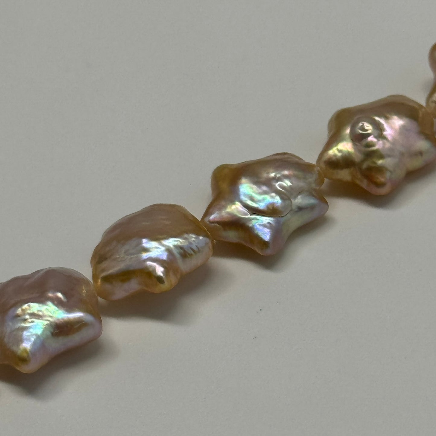 Peach Freshwater Cultured Star Shaped Pearl - (AAA Quality)