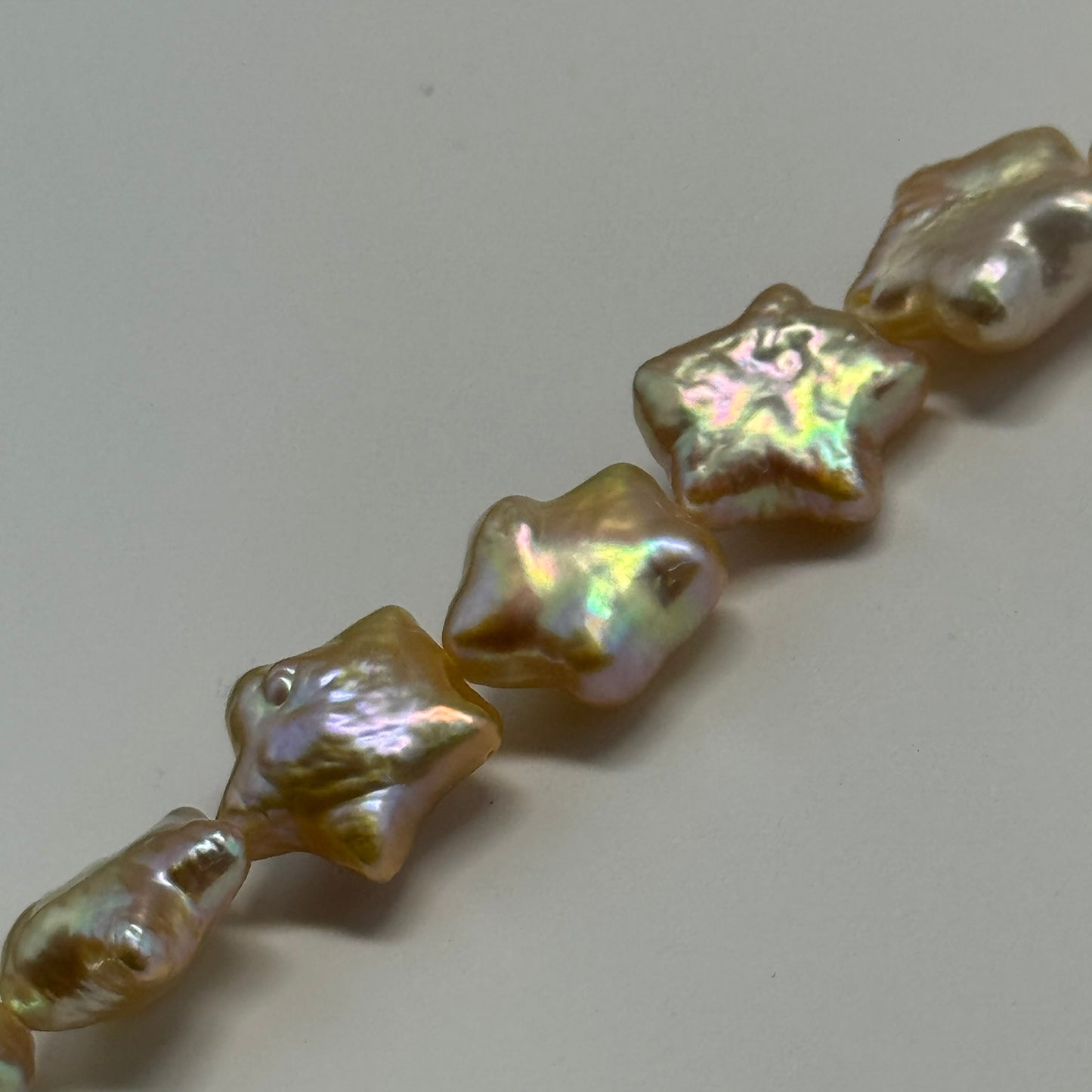 Peach Freshwater Cultured Star Shaped Pearl - (AAA Quality)