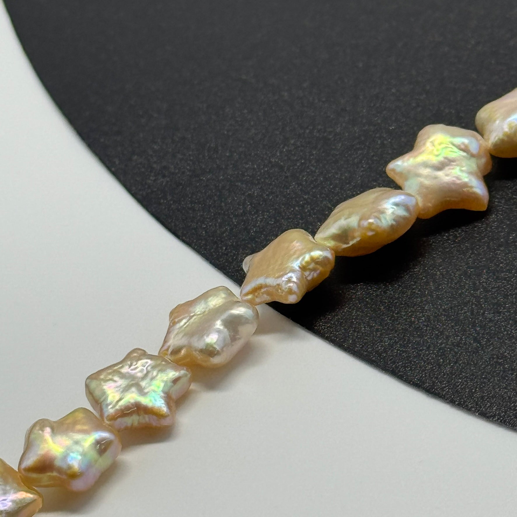 Peach Freshwater Cultured Star Shaped Pearl - (AAA Quality)