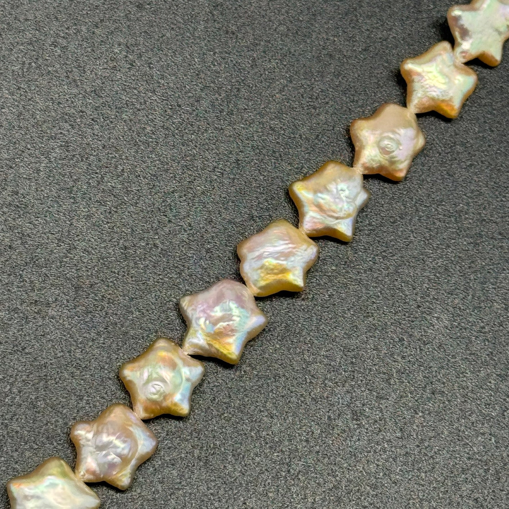 Peach Freshwater Cultured Star Shaped Pearl - (AAA Quality)