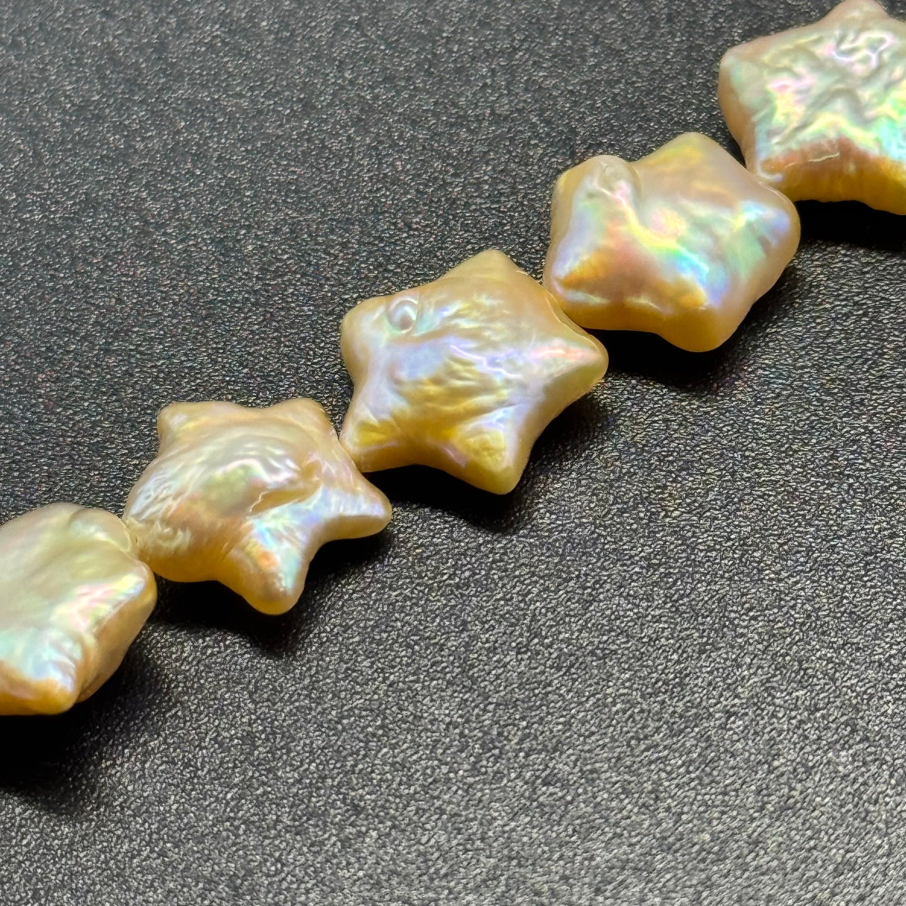 Peach Freshwater Cultured Star Shaped Pearl - (AAA Quality)