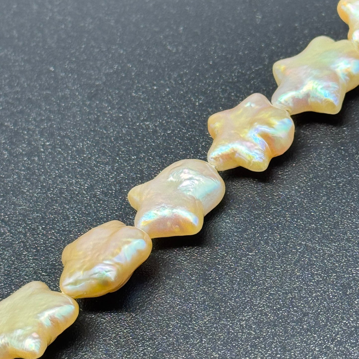 Peach Freshwater Cultured Star Shaped Pearl - (AAA Quality)