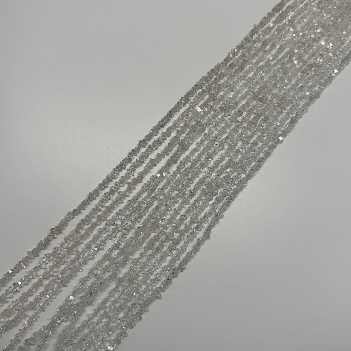 Herkimer Diamond Cut Gemstone Beads