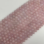 Rose de France Amethyst Polished Round Beads