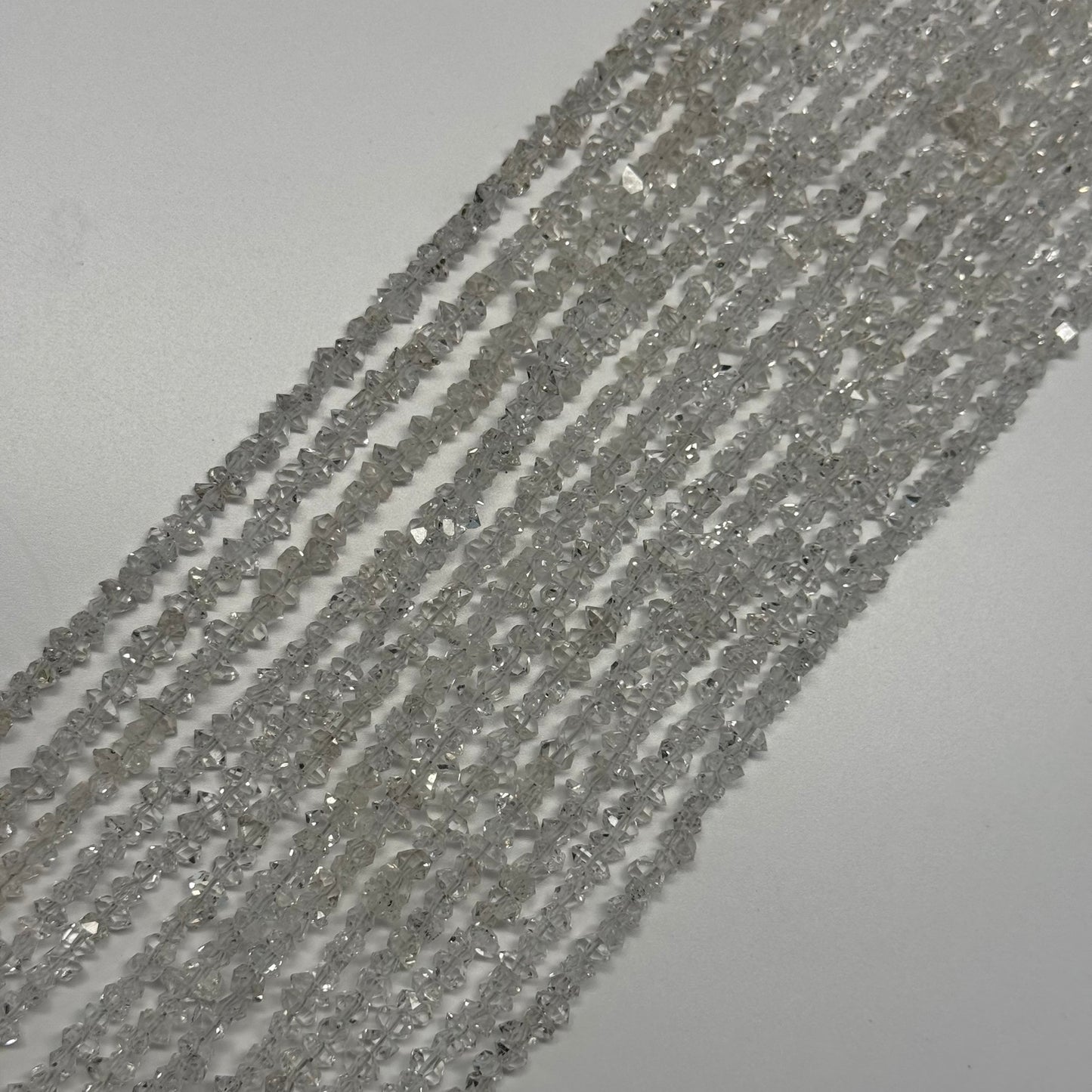 Herkimer Diamond Cut Gemstone Beads