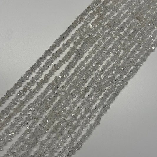 Herkimer Diamond Cut Gemstone Beads