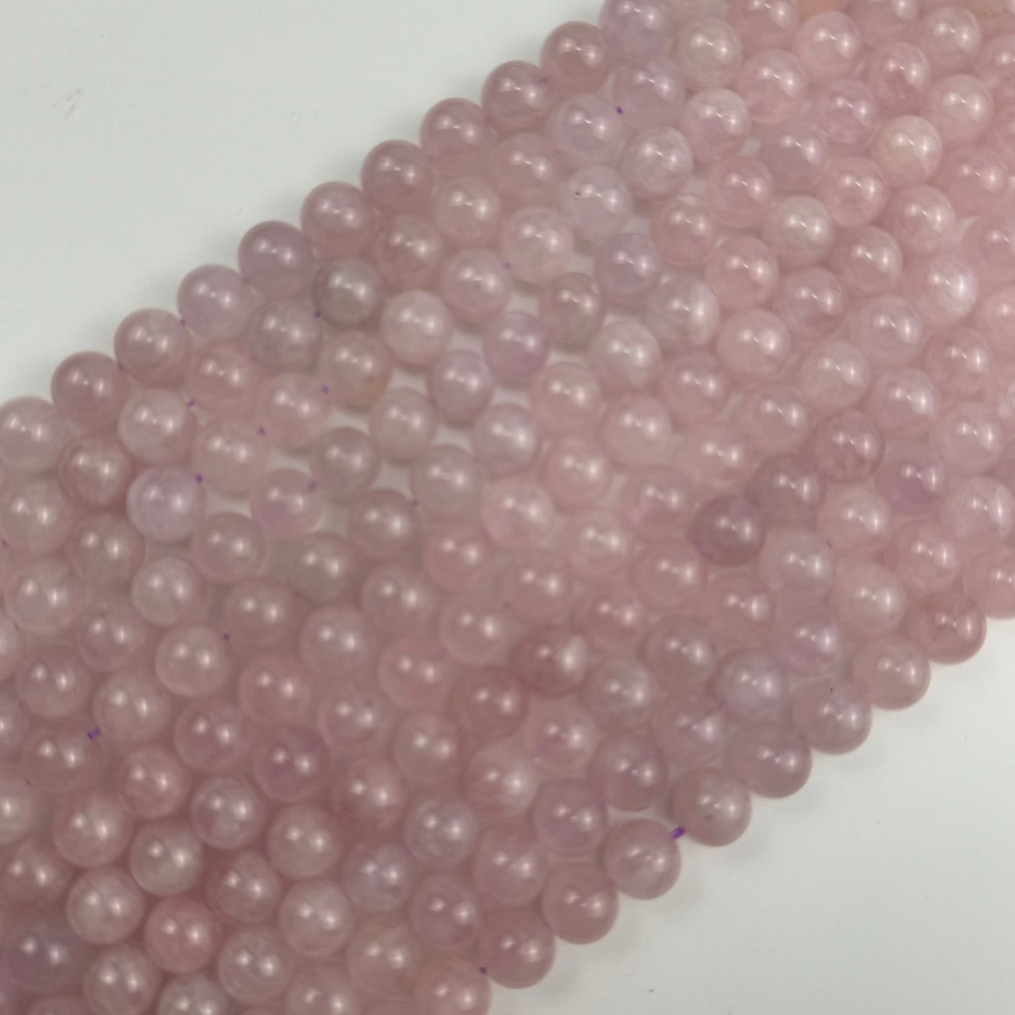 Rose de France Amethyst Polished Round Beads