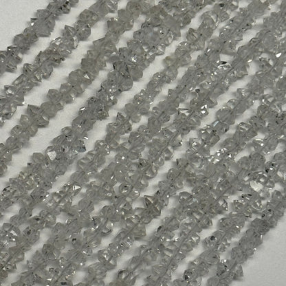 Herkimer Diamond Cut Gemstone Beads