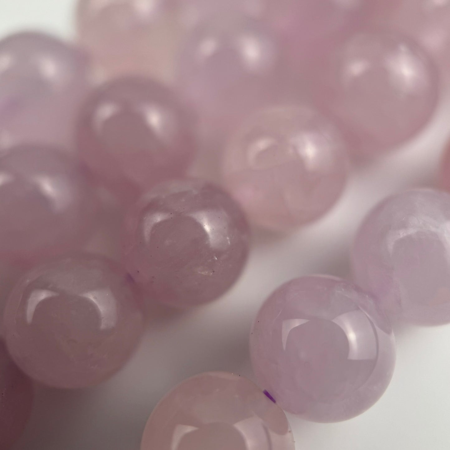 Rose de France Amethyst Polished Round Beads
