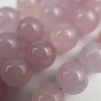 Rose de France Amethyst Polished Round Beads