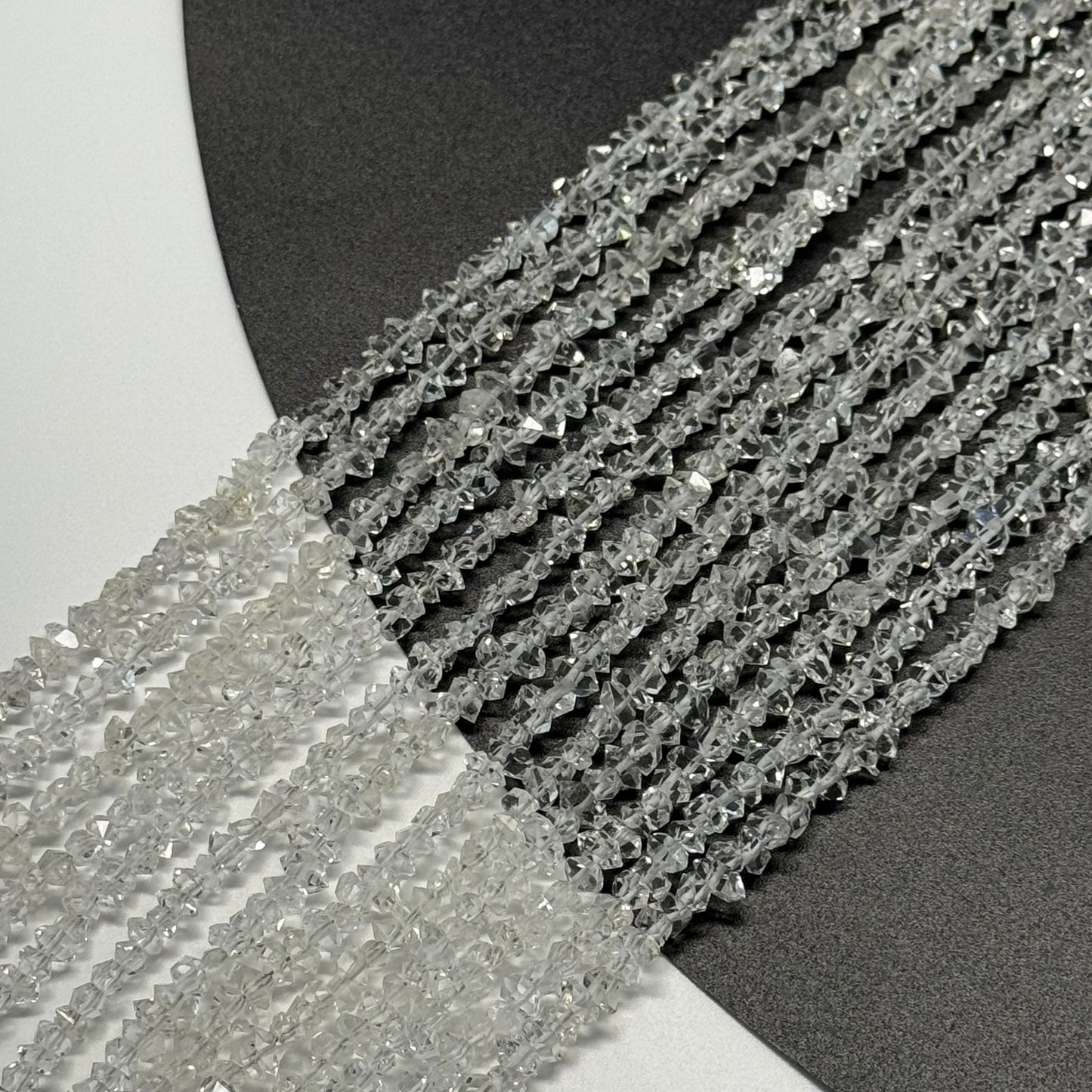 Herkimer Diamond Cut Gemstone Beads