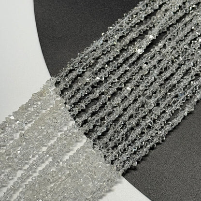 Herkimer Diamond Cut Gemstone Beads