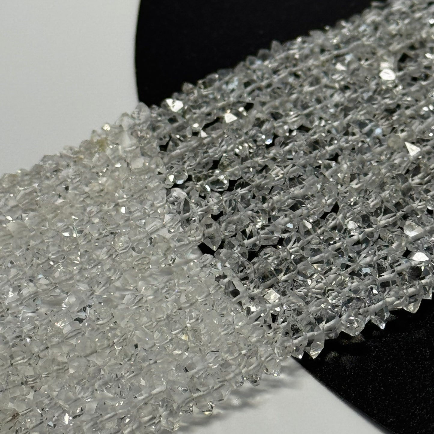 Herkimer Diamond Cut Gemstone Beads