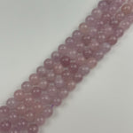 Rose de France Amethyst Polished Round Beads