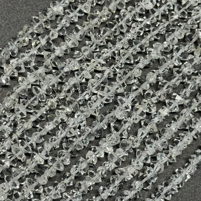 Herkimer Diamond Cut Gemstone Beads