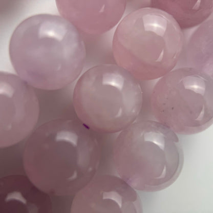Rose de France Amethyst Polished Round Beads
