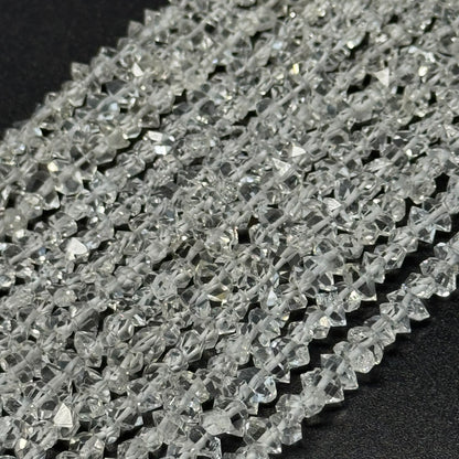 Herkimer Diamond Cut Gemstone Beads