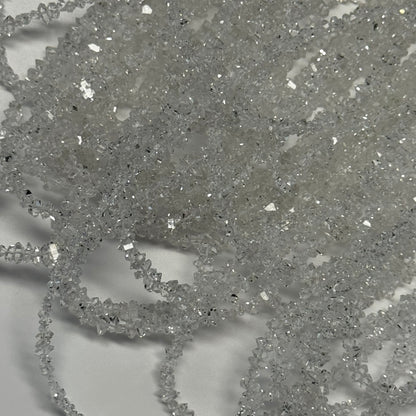 Herkimer Diamond Cut Gemstone Beads