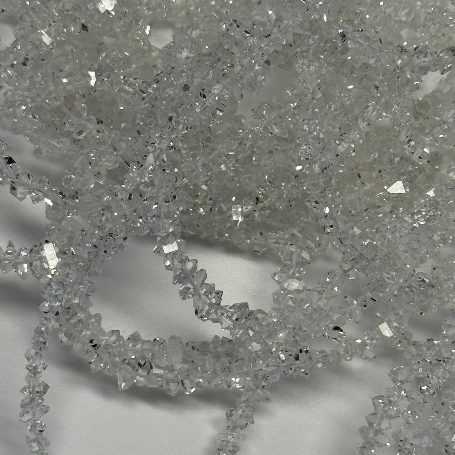 Herkimer Diamond Cut Gemstone Beads