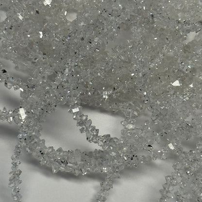 Herkimer Diamond Cut Gemstone Beads