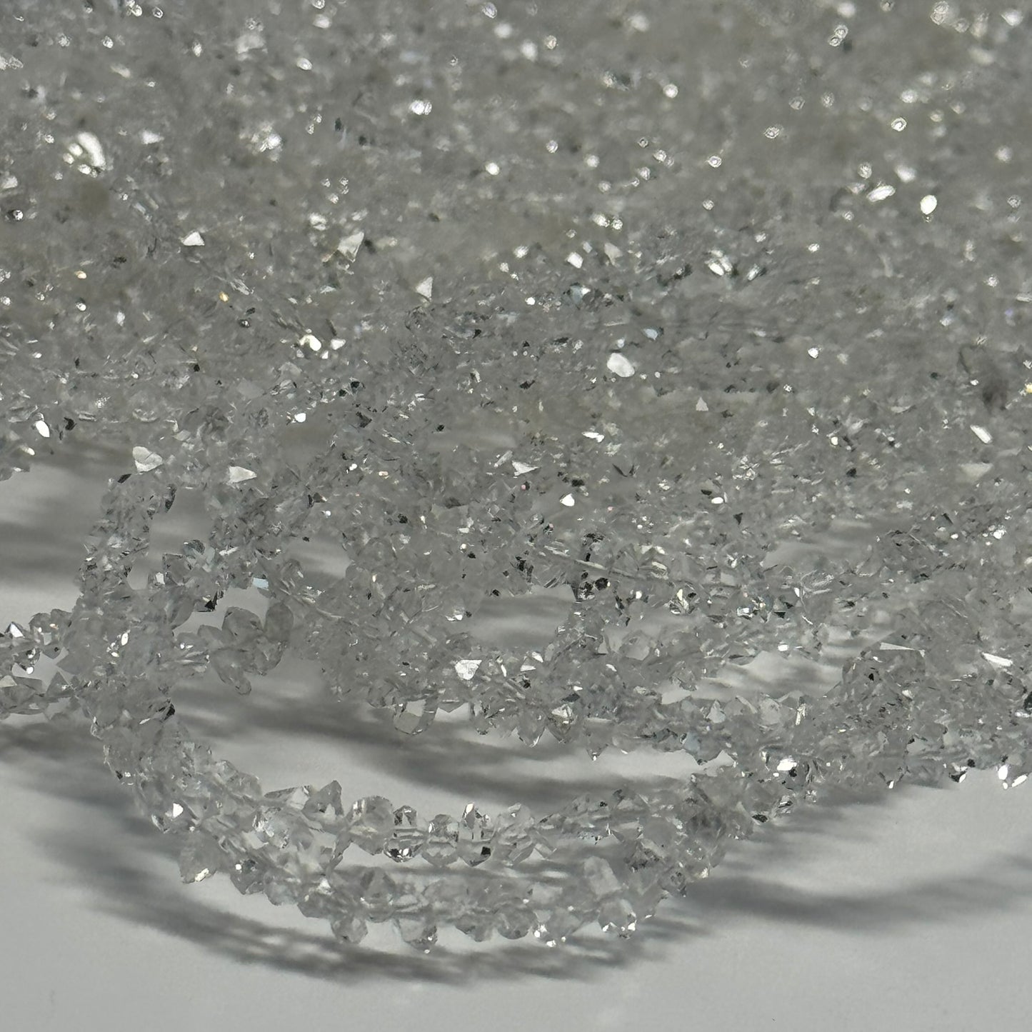 Herkimer Diamond Cut Gemstone Beads