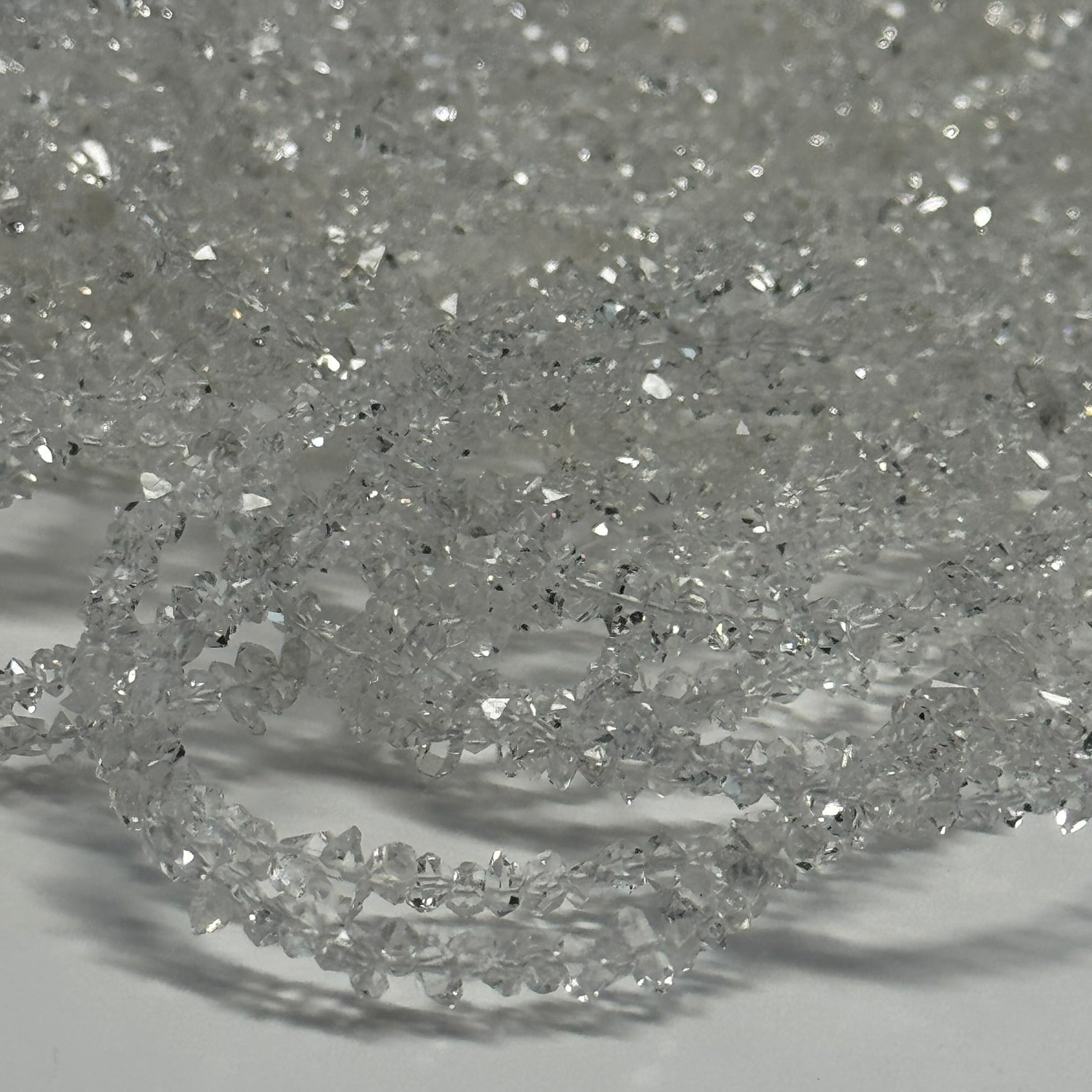Herkimer Diamond Cut Gemstone Beads
