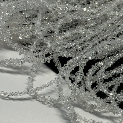 Herkimer Diamond Cut Gemstone Beads