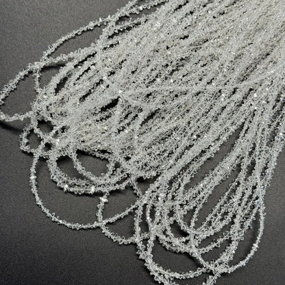 Herkimer Diamond Cut Gemstone Beads