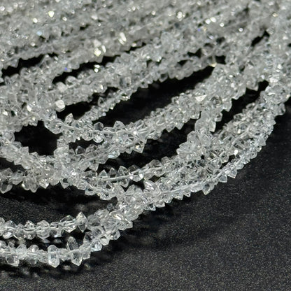Herkimer Diamond Cut Gemstone Beads