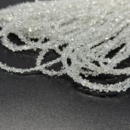 Herkimer Diamond Cut Gemstone Beads