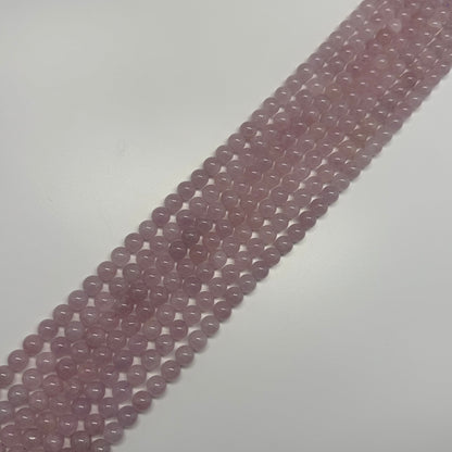 Rose de France Amethyst Polished Round Beads