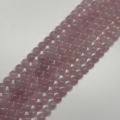 Rose de France Amethyst Polished Round Beads