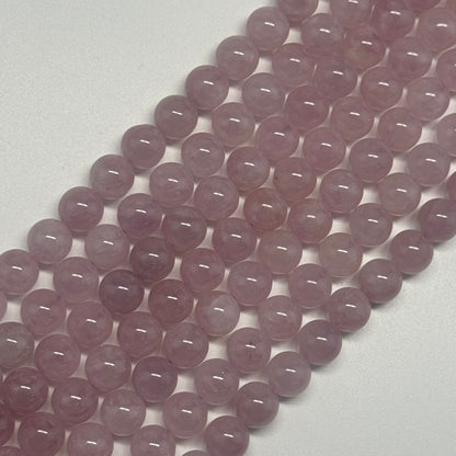 Rose de France Amethyst Polished Round Beads