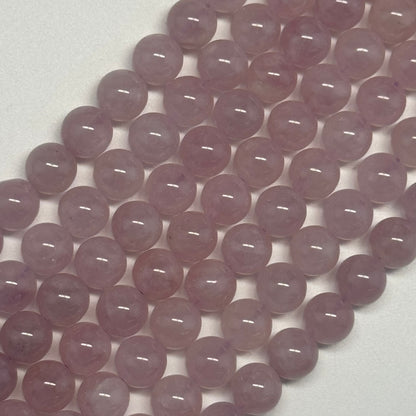 Rose de France Amethyst Polished Round Beads