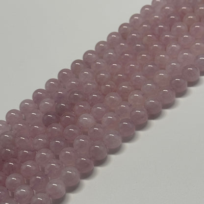 Rose de France Amethyst Polished Round Beads