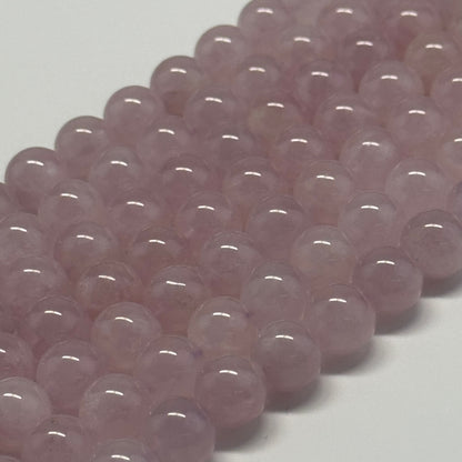 Rose de France Amethyst Polished Round Beads