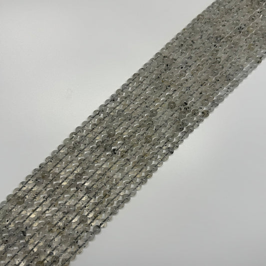 Space Mica Quartz Polished Round Beads