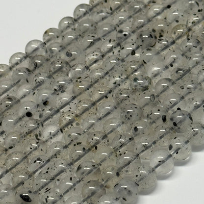 Space Mica Quartz Polished Round Beads