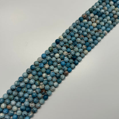 Blue Quartz Polished Round Beads