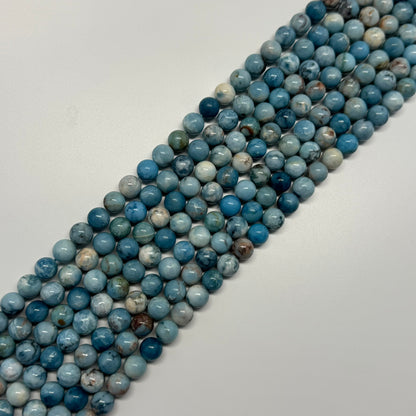 Blue Quartz Polished Round Beads