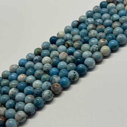 Blue Quartz Polished Round Beads