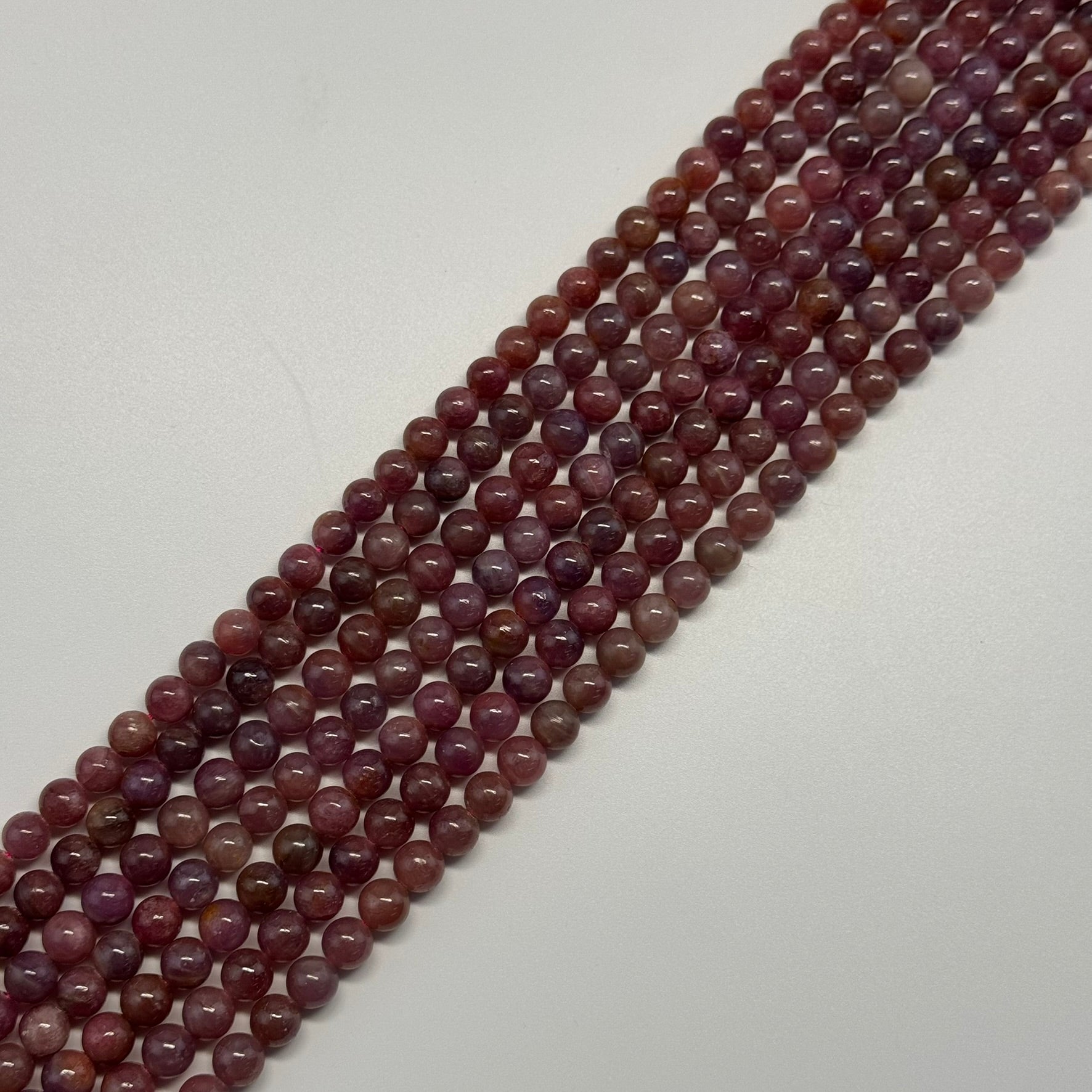 Ruby Polished Round Stone Beads - (AAAA Quality)