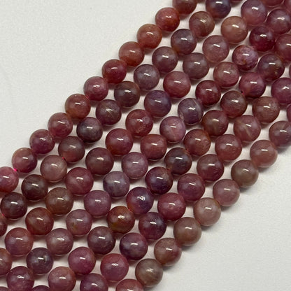 Ruby Polished Round Stone Beads - (AAAA Quality)