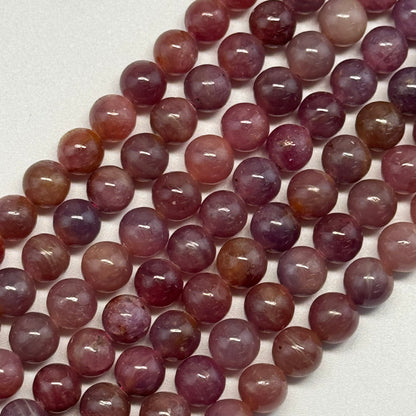 Ruby Polished Round Stone Beads - (AAAA Quality)