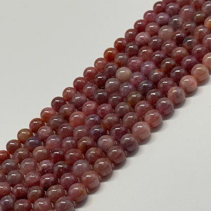 Ruby Polished Round Stone Beads - (AAAA Quality)