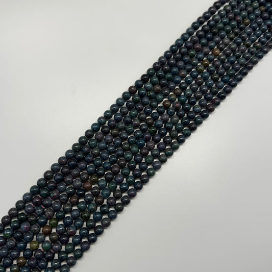 Ruby Zoisite Polished Round Gemstone Beads - (AA Quality)